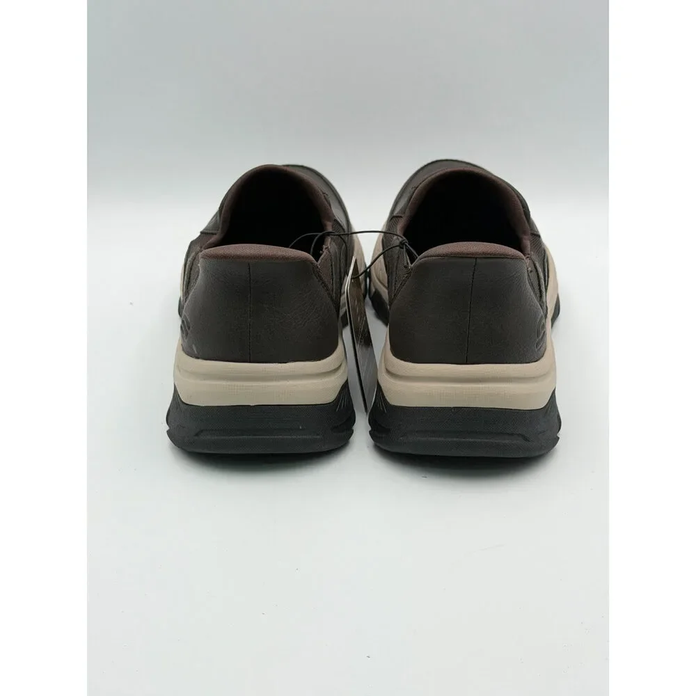 Skechers Men’s Hands Free Slip-ins Izaiah Brown Slip-On Sneakers Size 10.5